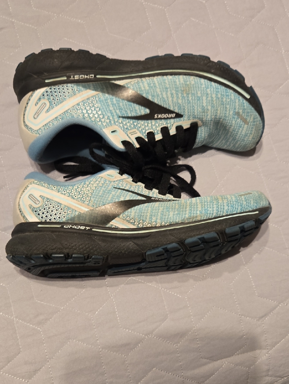 Brooks Ghost Women's Running Shoes in Teal Black And White